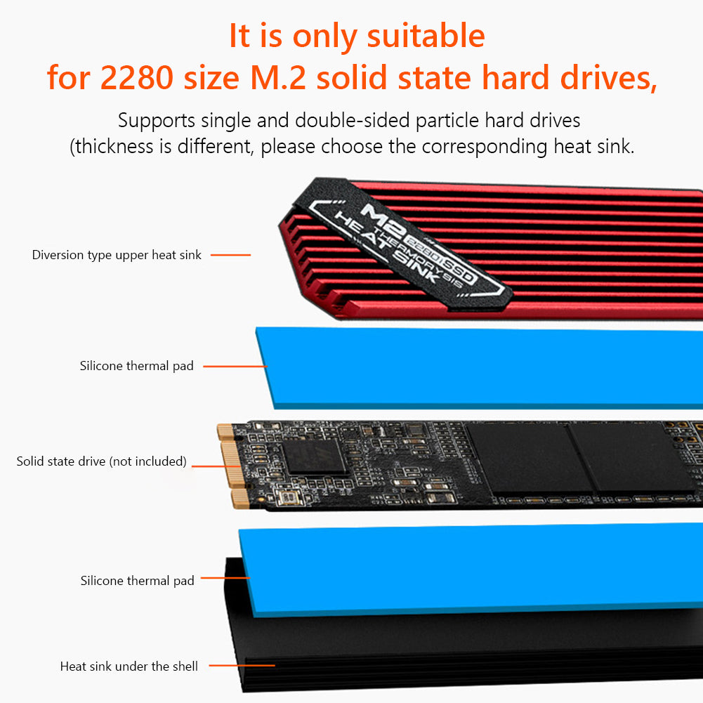 DISSIPATEUR POUR SSD M2 NVME/SATA
