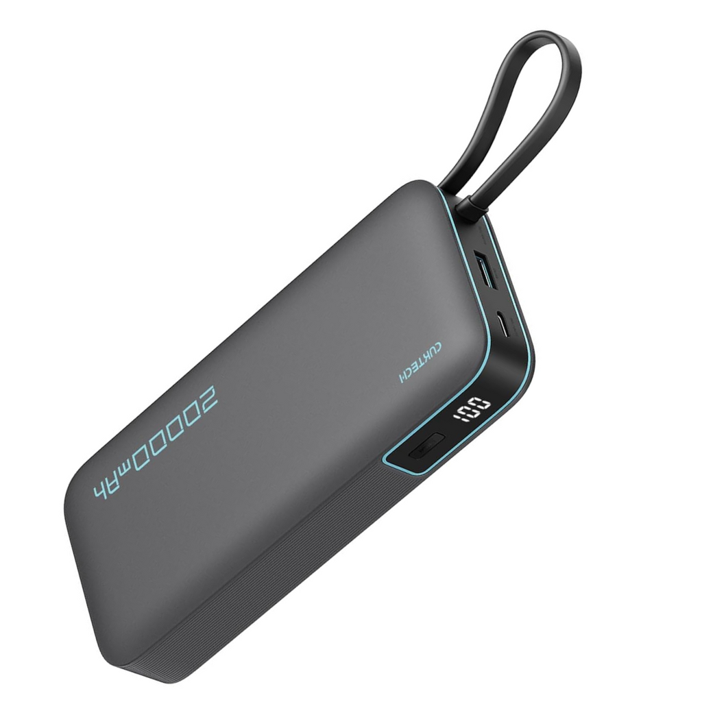POWERBANK/BATTERIE EXTERNIE USB-C 45W 20.000MAH CUKTECH (1 CABLE INTEGRE)