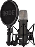 RØDE NT1 Signature Series Microphone à condensateur, Filtre Anti-Pop et câble XLR pour la Production Musicale et l'enregistrement Vocal