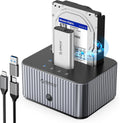 ORICO 10Gbps Station d'accueil pour Disque Dur SATA 2,5"/3,5" Pouces et M.2 NVMe SSD avec clonage Hors Ligne, avec Boîtier à Dissipateur Thermique en Aluminium (IT28E-C)