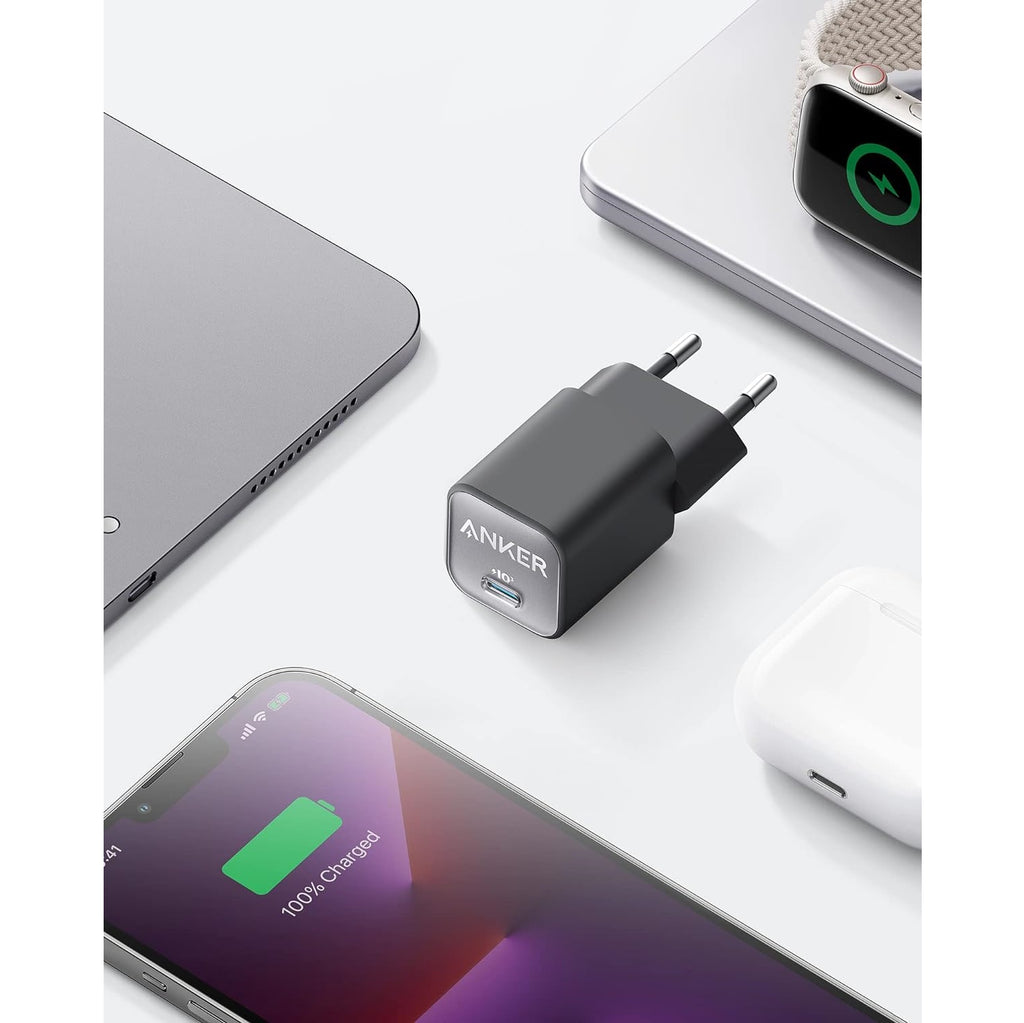 CHARGEUR RAPIDE USB-C 30W ANKER (SANS CABLE)