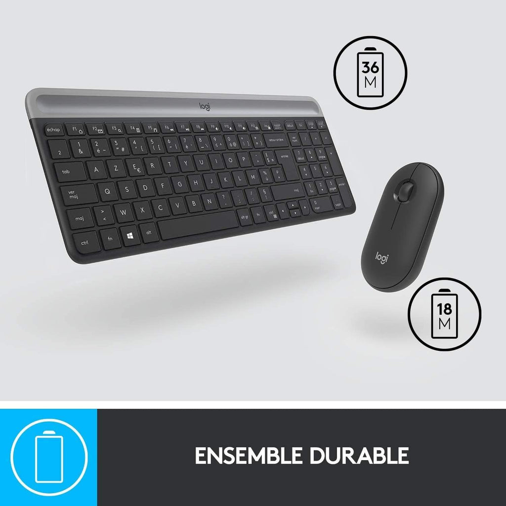 PACK CLAVIER ET SOURIS SANS FIL LOGITECH MK470 (AZERTY)