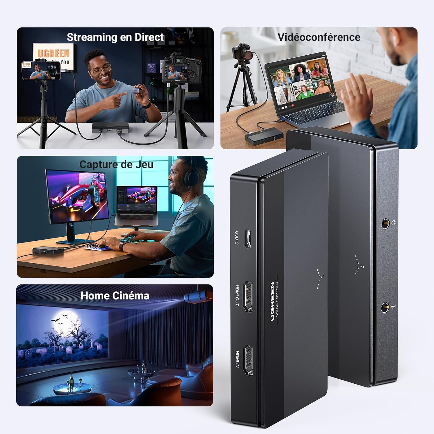 CARTE D'ACQUISITION VIDEO - VIDEO CAPTURE HDMI USB/USBC 4K@30 UGREEN