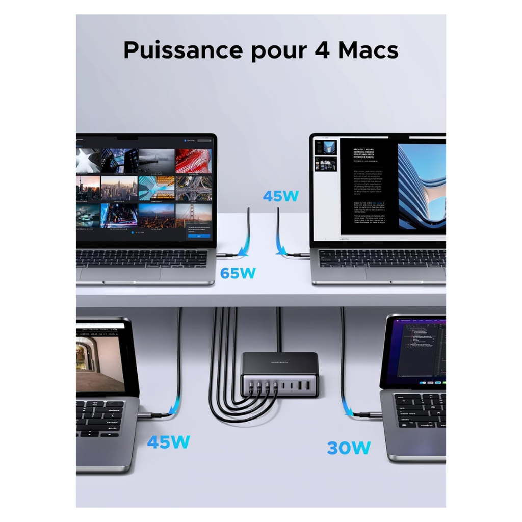STATION DE CHARGE RAPIDES  8 PORTS UGREEN