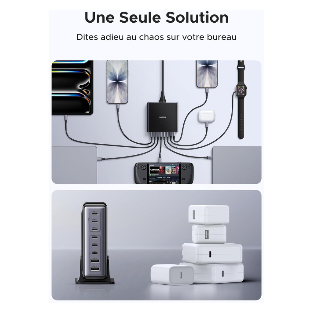 STATION DE CHARGE RAPIDES  8 PORTS UGREEN