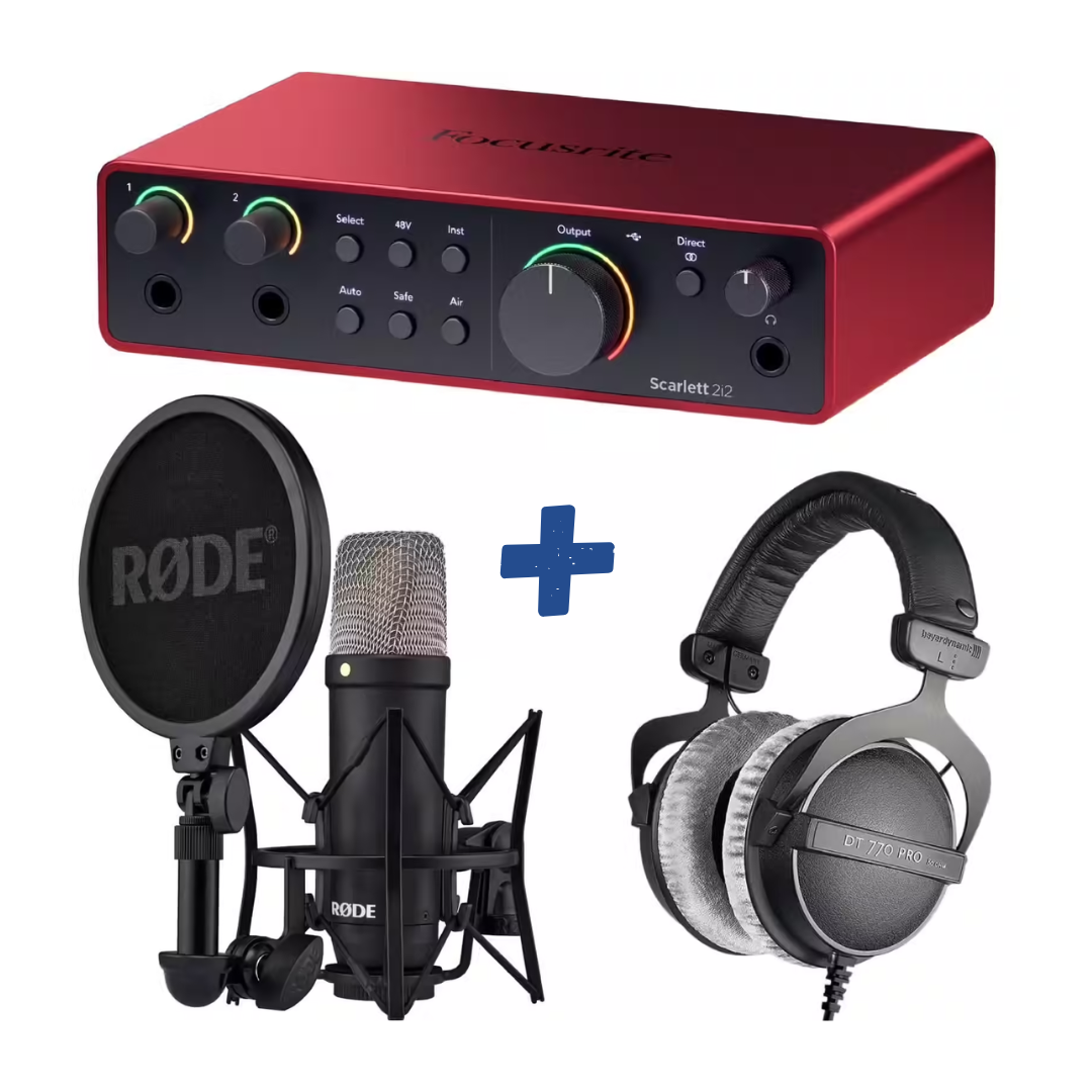 FOCUSRITE SCARLETT 2I2 STUDIO 4TH GEN PACK PLUS