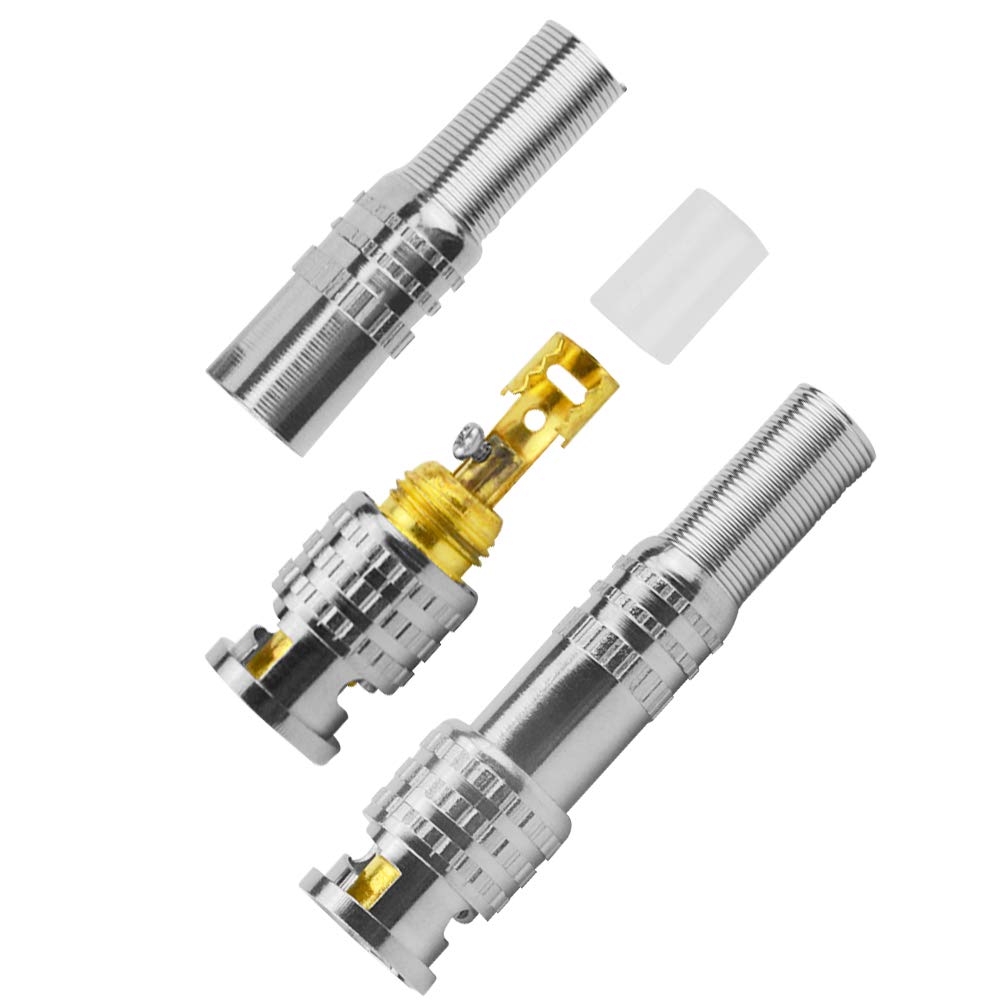 20x CONNECTEURS COAXIAUX MALES BNC RG59
