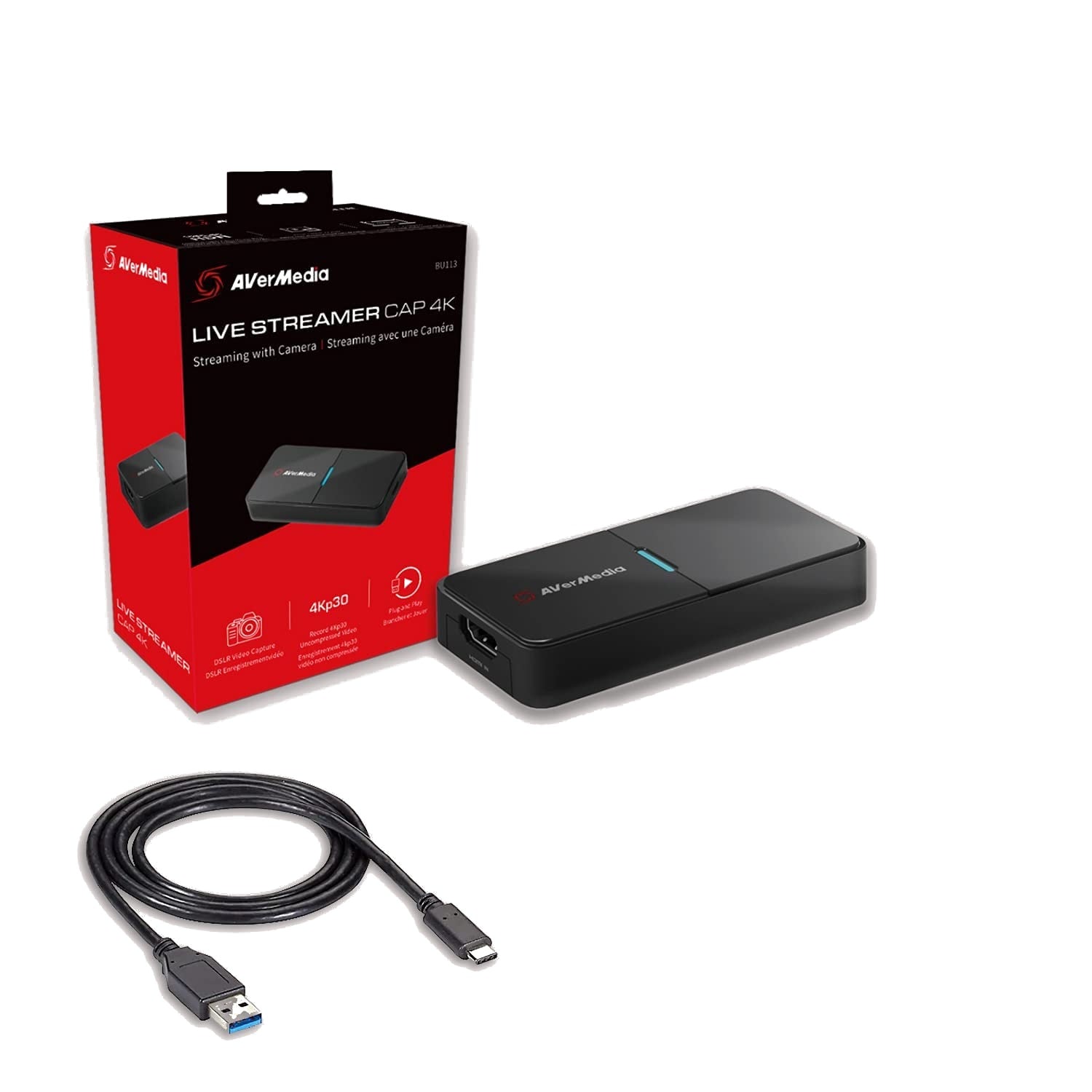 CARTE D'ACQUISITION VIDEO - VIDEO CAPTURE HDMI USB - AVERMEDIA LIVE STREAMER CAP 4K @60