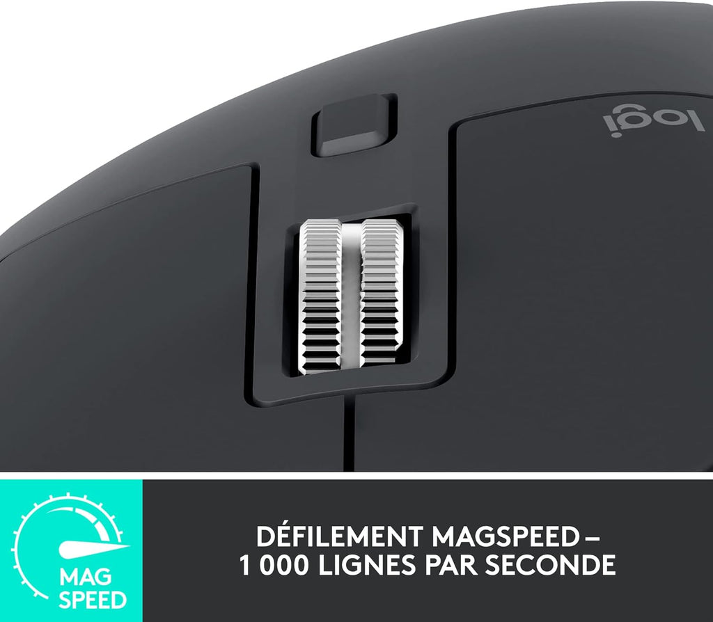 SOURIS SANS FIL HAUTE PERFORMANCE LOGITECH  MX MASTER 3S (NOIR)
