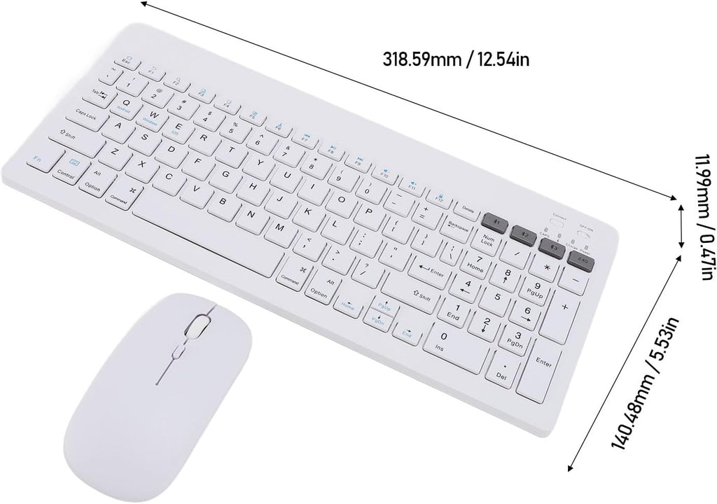 PACK CLAVUER ET SOURIS SANS FIL 2.4GHZ BLUETOOTH RECHARGEABLE GENERIC (AZERTY/QWERTY)