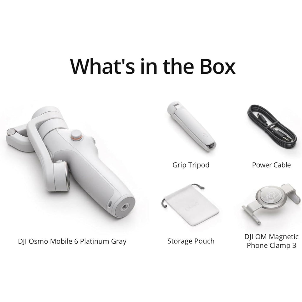 DJI OSMO MOBILE 6 STABILISATEUR VIDEO POUR SMARTPHONE (GRIS)