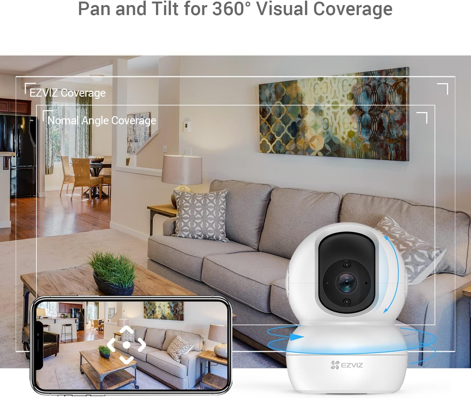 CAMERA DE SURVEILLANCE INTERIEURE WIFI 360 EZVIZ TY2