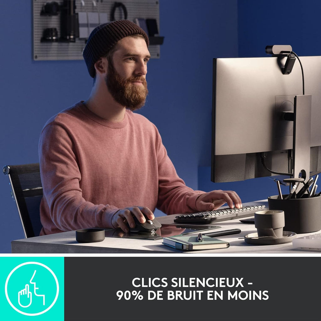 SOURIS SANS FIL HAUTE PERFORMANCE LOGITECH  MX MASTER 3S (NOIR)