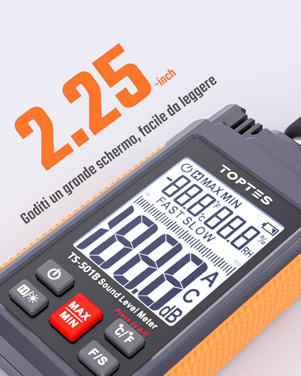 SONOMETRE NUMERIQUE TOPTES TS-501B (OUTIL DE MESURE DU NIVEAU DE BRUIT)