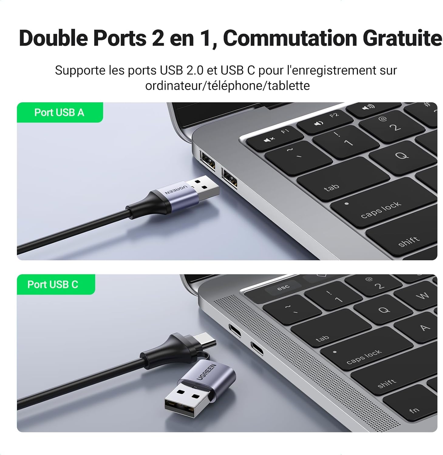 CARTE D'ACQUISITION VIDEO - VIDEO CAPTURE HDMI USB/USBC FULLHD UGREEN