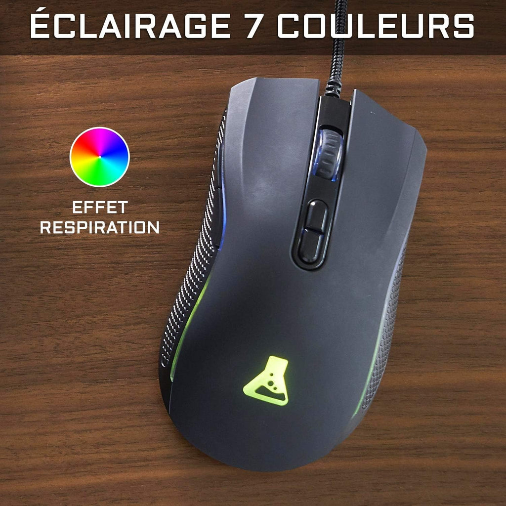 PACK CLAVIER ET SOURIS GAMING FILAIRE THE G-LAB COMBO YTTRIUM