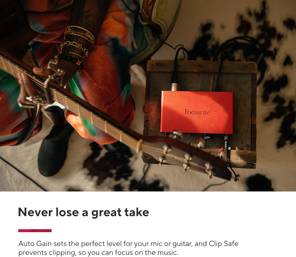 CARTE SON EXTERNE USB FOCUSRITE SCARLETT 2I2 4E GENERATION