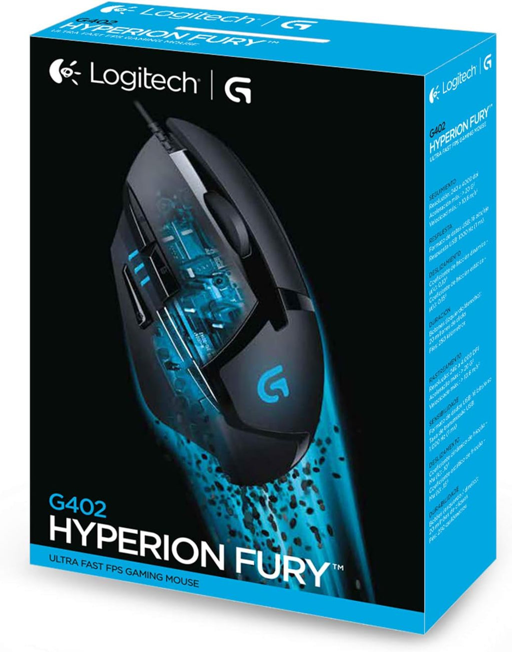 SOURIS GAMING FILAIRE LOGITECH G402 HYPERION (NOIR)