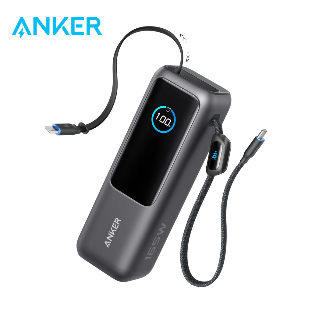 POWERBANK/BATTERIE EXTERNIE USB-C 165W 25.000MAH ANKER ZOLO (2 CABLES INTEGRES)