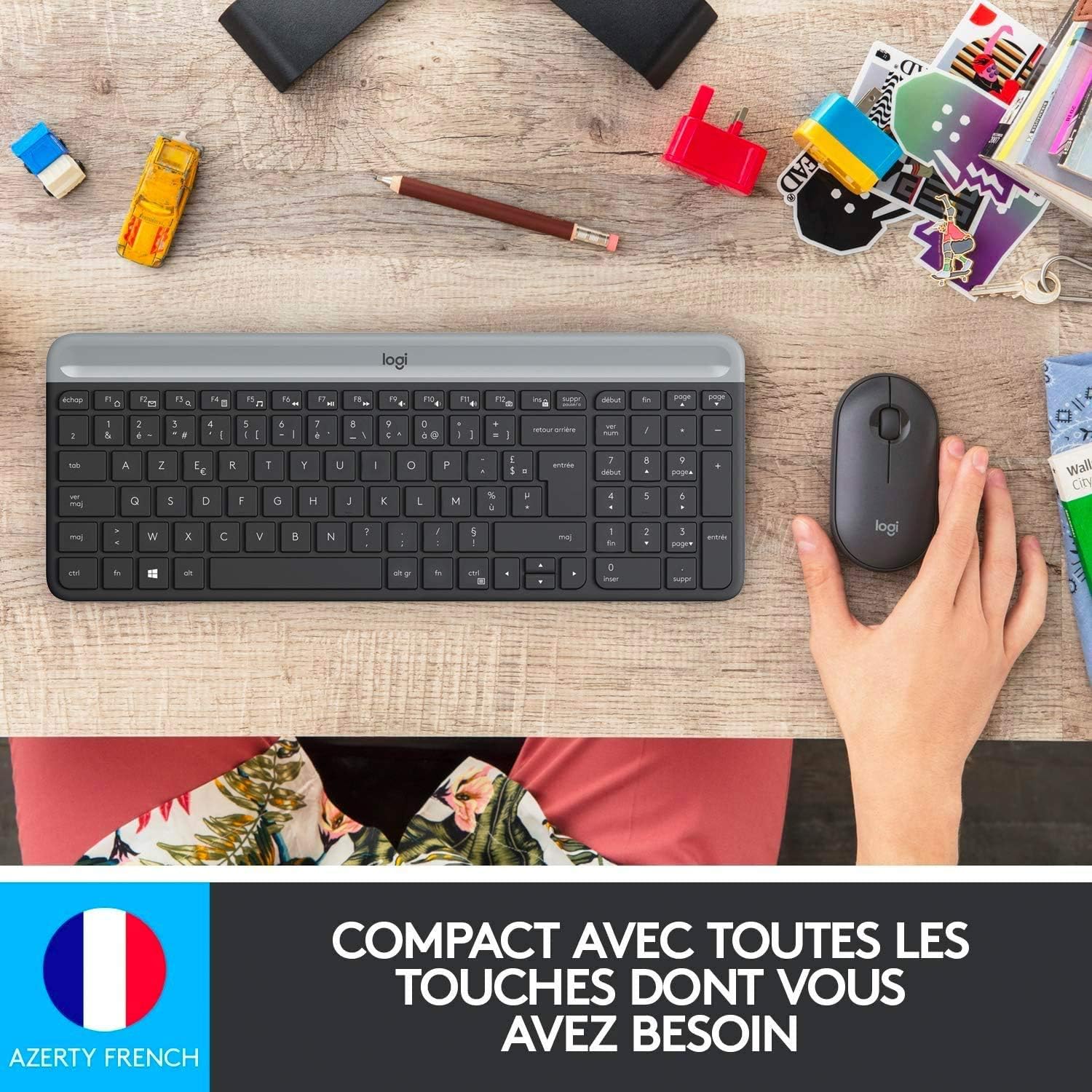 PACK CLAVIER ET SOURIS SANS FIL LOGITECH MK470 (AZERTY)