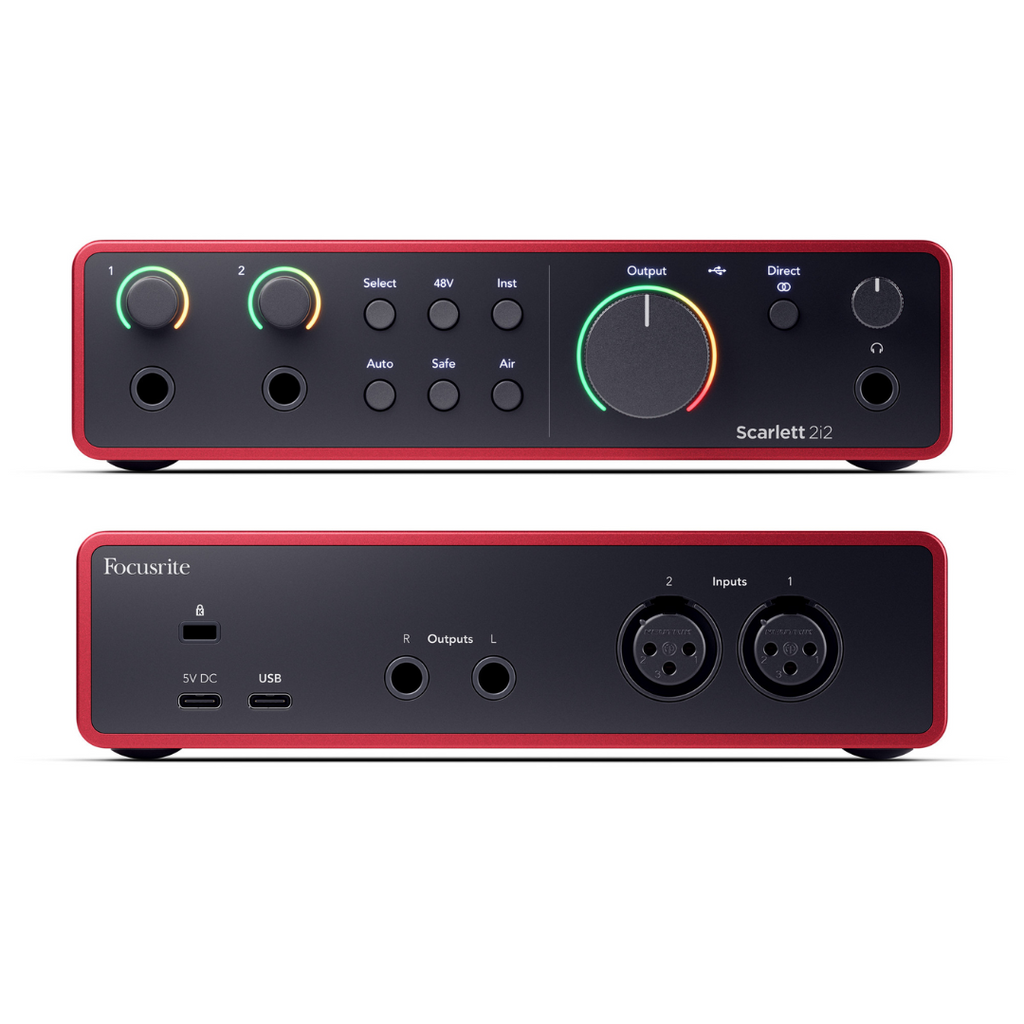 CARTE SON EXTERNE USB FOCUSRITE SCARLETT 2I2 4E GENERATION