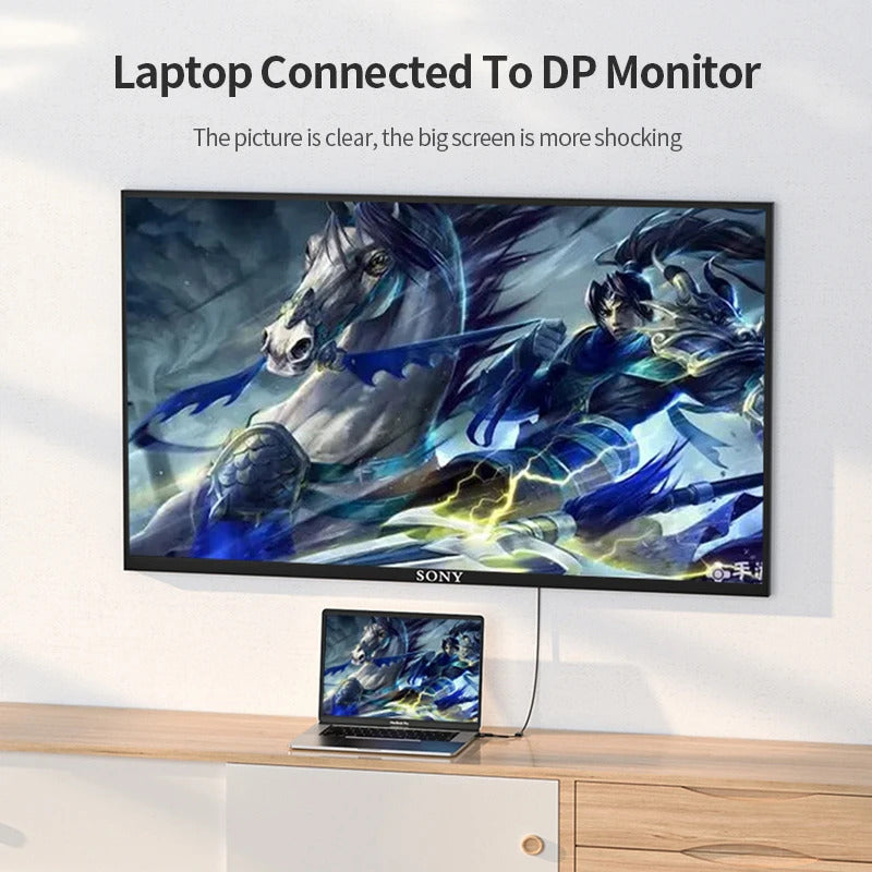 CONVERTISSEUR HDMI MALE VERS DISPLAYPORT FEMELLE 4K@60