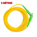 CABLE-RALLONGE FIBRE OPTIQUE MONOMODE SC/APC VERS SC/APC 5MÈTRES