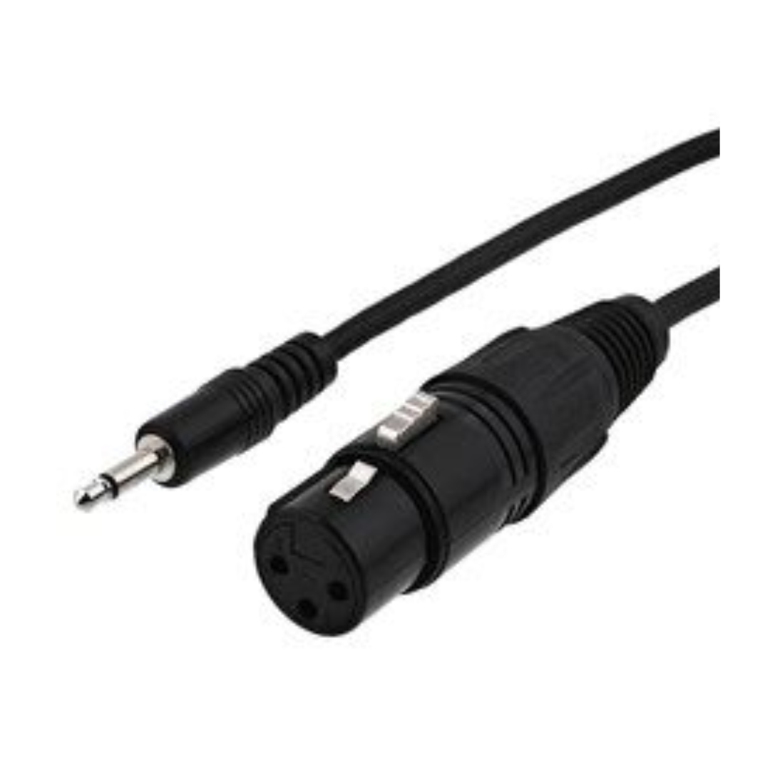 CABLE XLR FEMELLE VERS JACK 3.5 MALE 1.5M