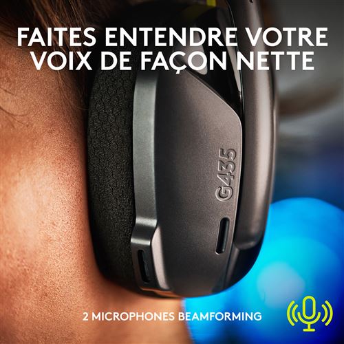 CASQUE GAMER SANS FIL 2.4GHZ ET BLUETOOTH LOGITECH G435