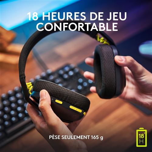 CASQUE GAMER SANS FIL 2.4GHZ ET BLUETOOTH LOGITECH G435