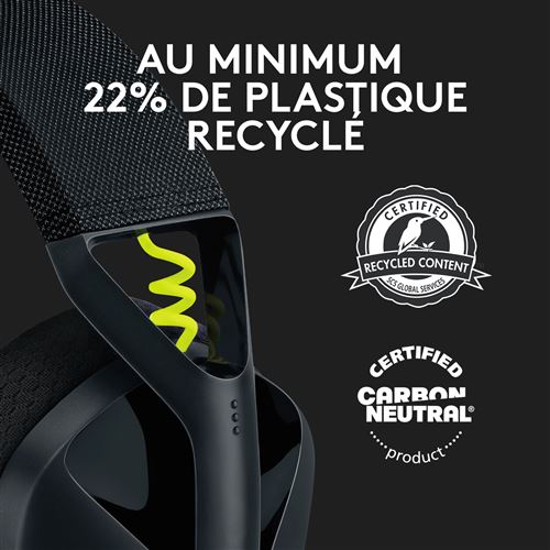 CASQUE GAMER SANS FIL 2.4GHZ ET BLUETOOTH LOGITECH G435