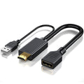 CONVERTISSEUR HDMI MALE VERS DISPLAYPORT FEMELLE 4K@60