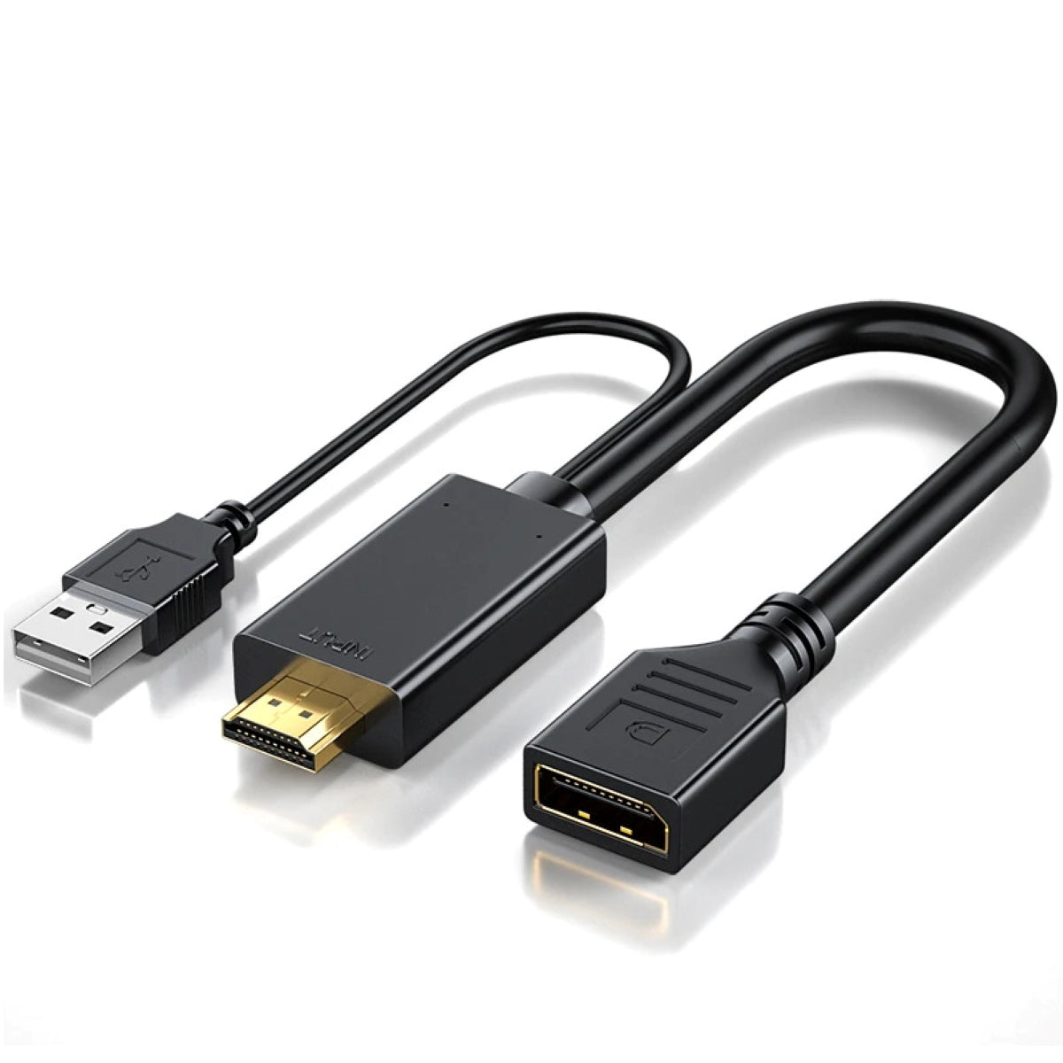 CONVERTISSEUR HDMI MALE VERS DISPLAYPORT FEMELLE 4K@60