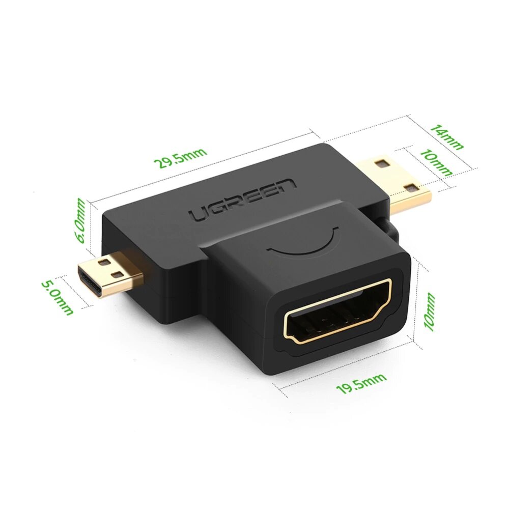 ADAPTATEUR HDMI 2EN1 MINI/MICRO HDMI UGREEN
