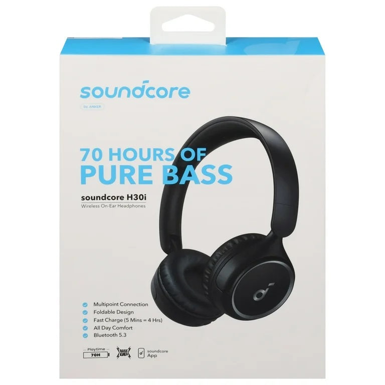 CASQUE BLUETOOTH SUPRA AURICULAIRE ANKER SOUNDCORE H30I (NOIR)